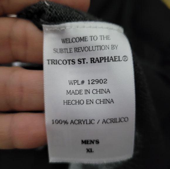 TRICOTS ST RAPHAEL | argyle crewneck long sleeve sweater - Picture 6 of 10